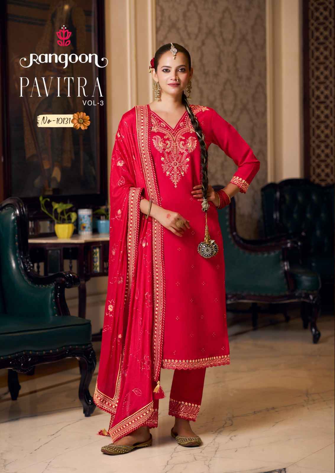Rangoon Pavitra Vol-3 Readymade Silk Dress (2 pcs Catalogue)