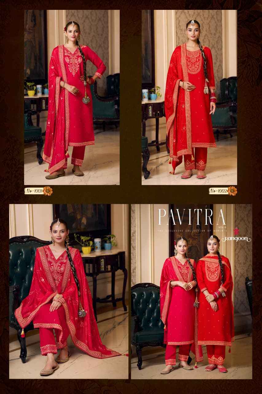 Rangoon Pavitra Vol-3 Readymade Silk Dress (2 pcs Catalogue)