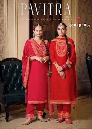 Rangoon Pavitra Vol-3 Readymade Silk Dress (2 pcs Catalogue)