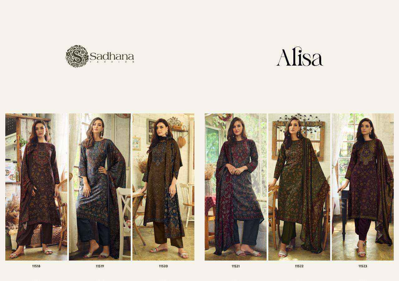 Sadhna Fashion Alisa Viscose Pashmina Dress Material (6 pcs Catalogue)