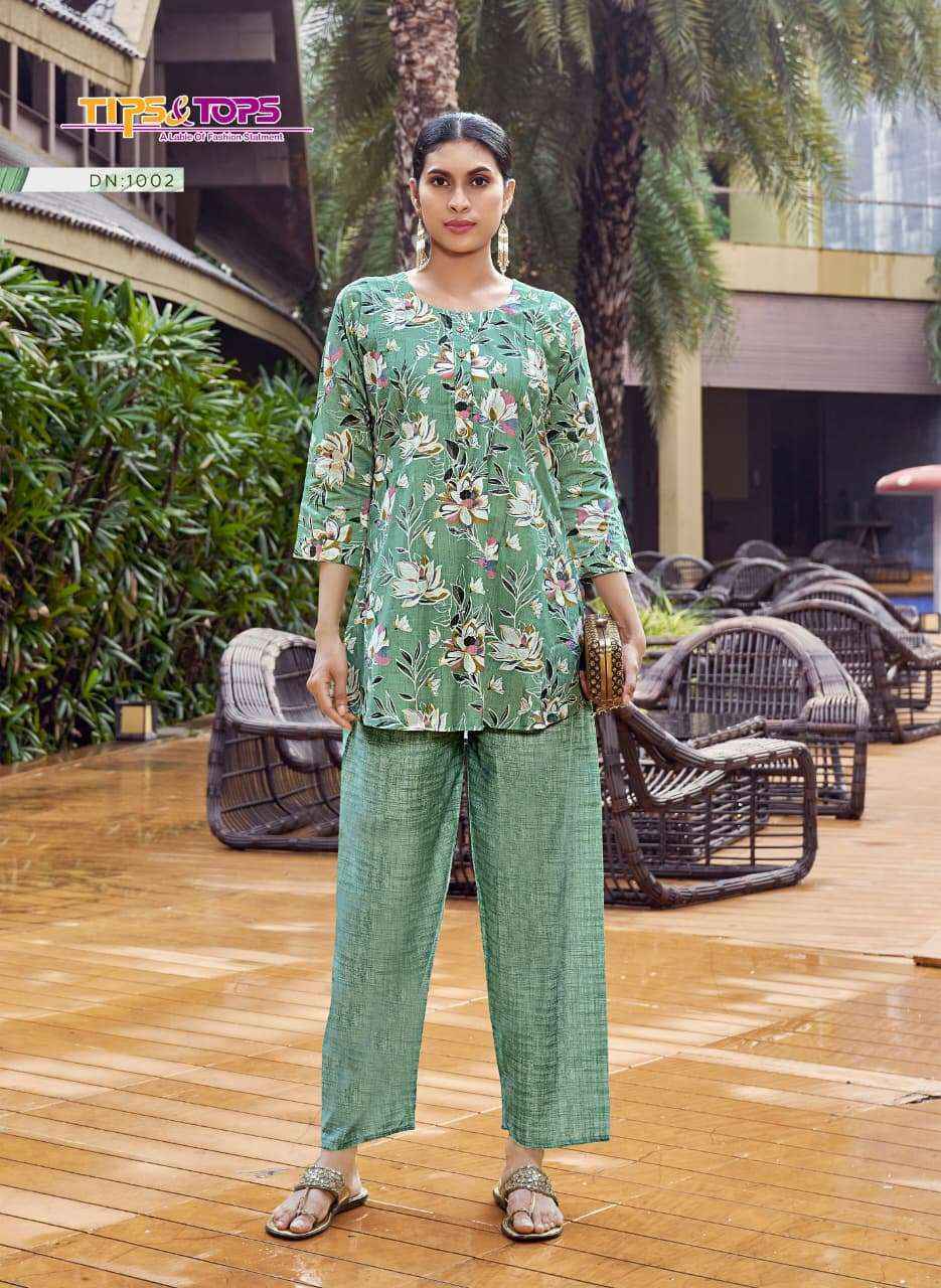 Tips & Tops Roohi Vetican Co Ord Set 6 pcs Catalogue