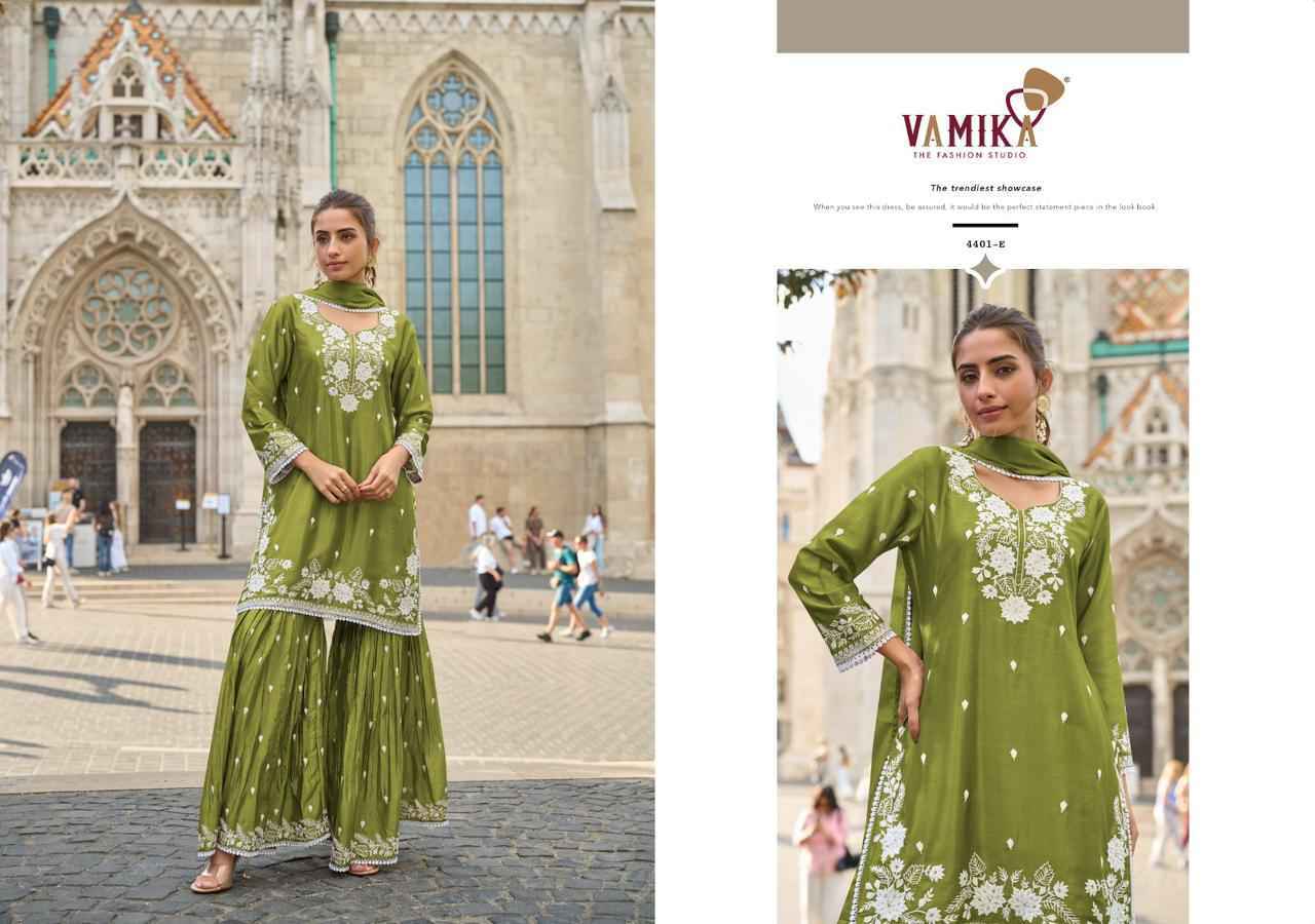 Vamika Anamika Vol 3 Readymade Chinone Dress 5 pcs Catalogue
