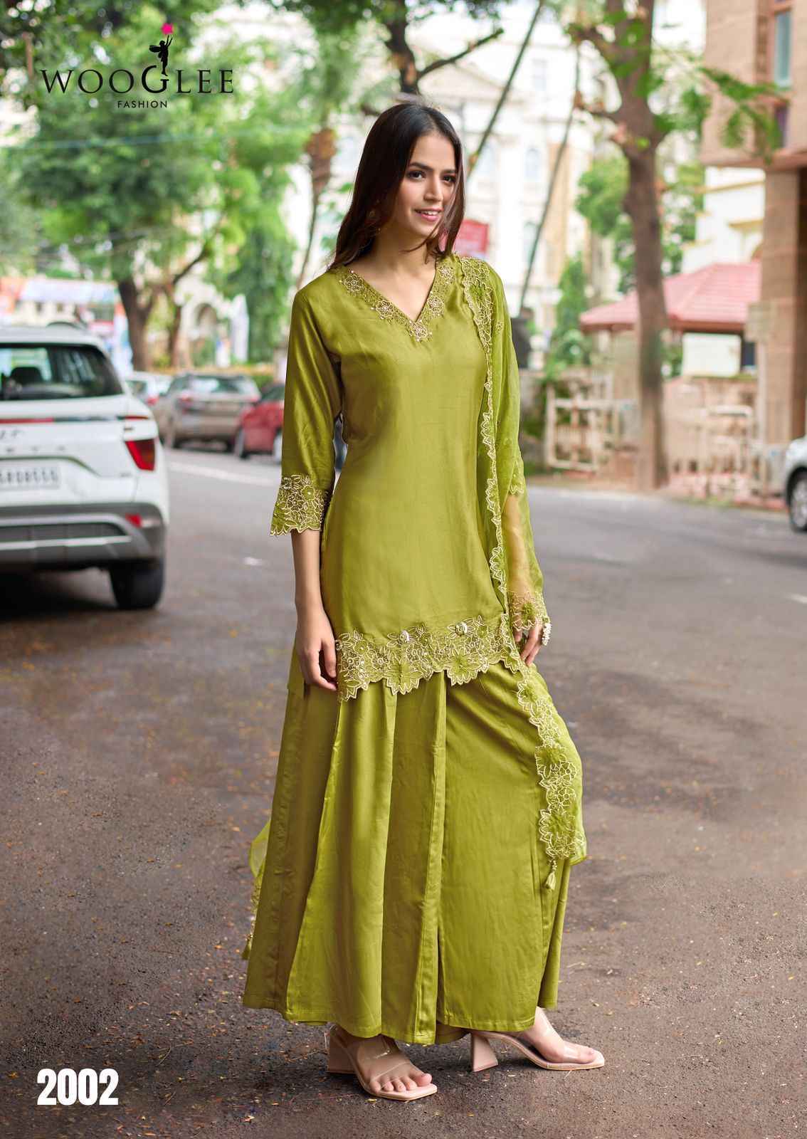 Wooglee Shabnam Gajji Silk Readymade Suit (4 pcs Catalogue)