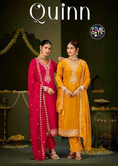 Fourdots Quinn Jacquard Dress Material (4 pcs Catalogue)