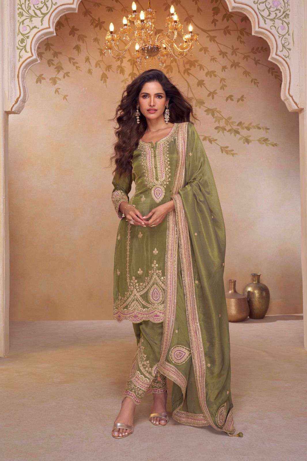 Gulkayra Designer Nirali Readymade Simer Silk Dress (3 Pc Catalouge)