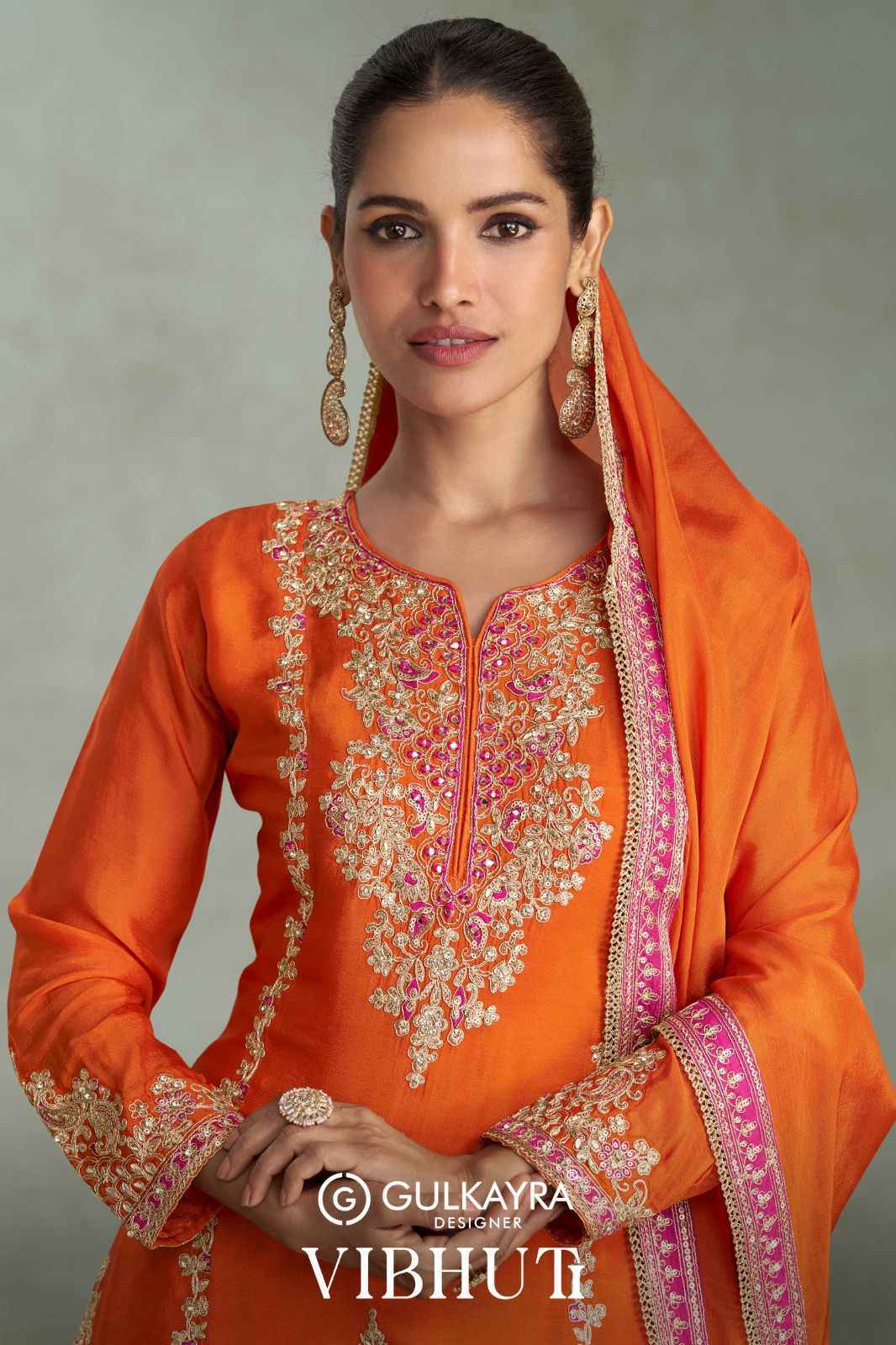 Gulkayra Designer Vibhuti Readymade Chinon Dress (4 Pc Catalouge)