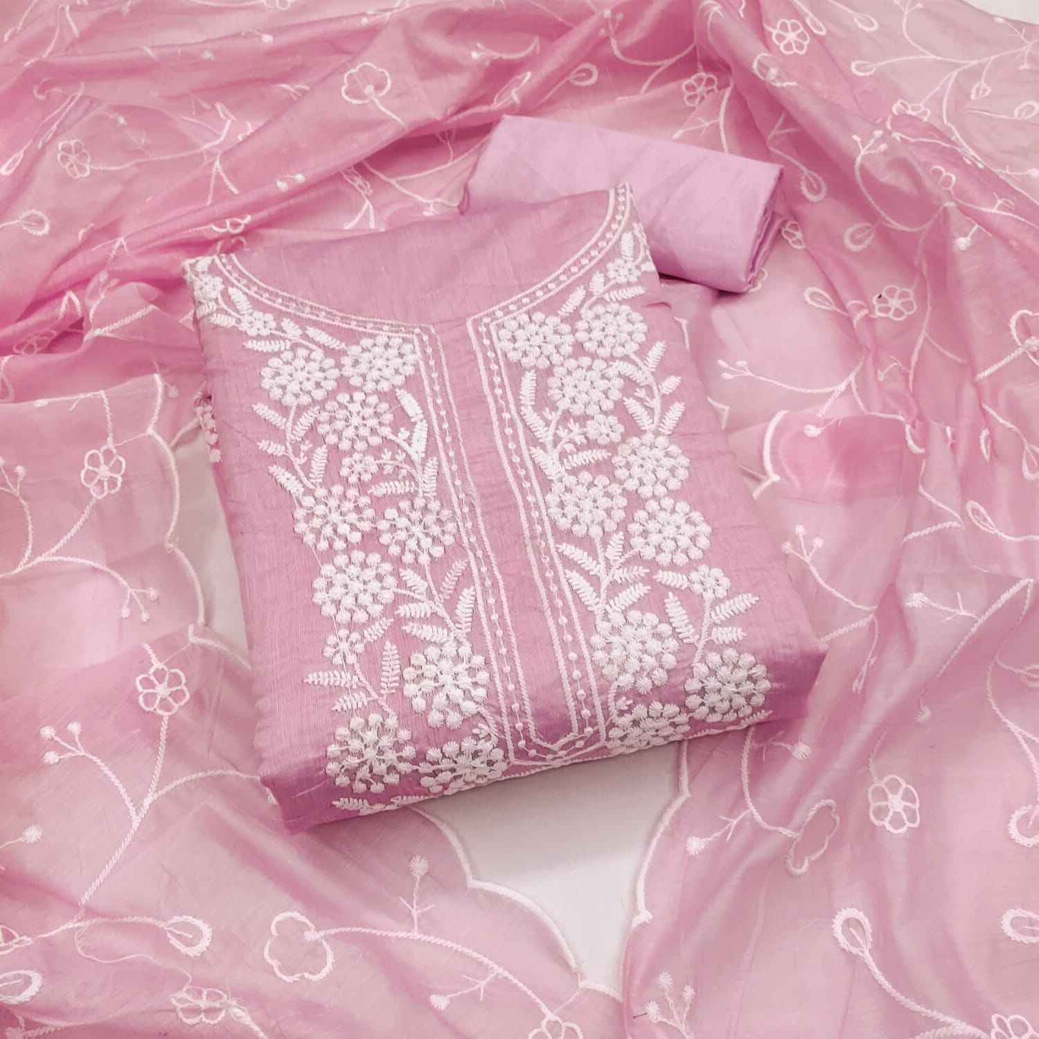 Heavy Chanderi Vol-1 Non Catalogue Dress Material (6 pcs Catalogue)