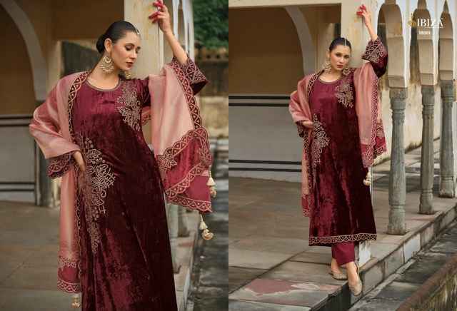 Ibiza Attar Velvet Dress Material (6 Pcs Catalogue)