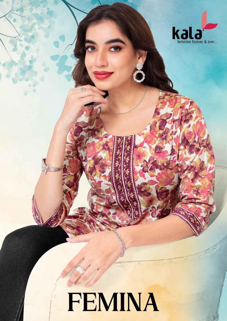 Kala Femina Vol-1 Readymade Short Kurti (10 pcs Catalogue)