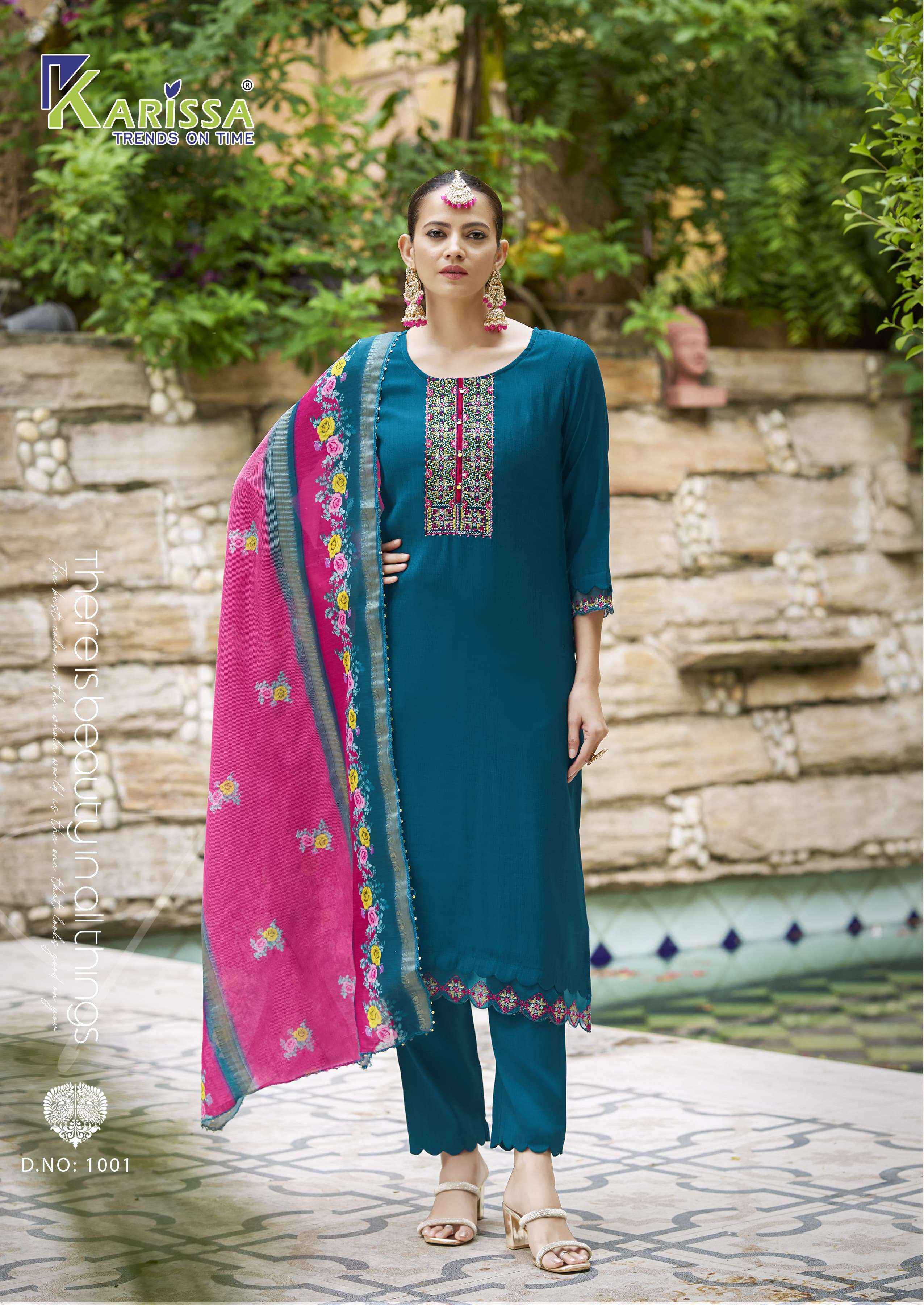 Karissa Swaraa Silk Readymade Suit (6 pcs Catalogue)