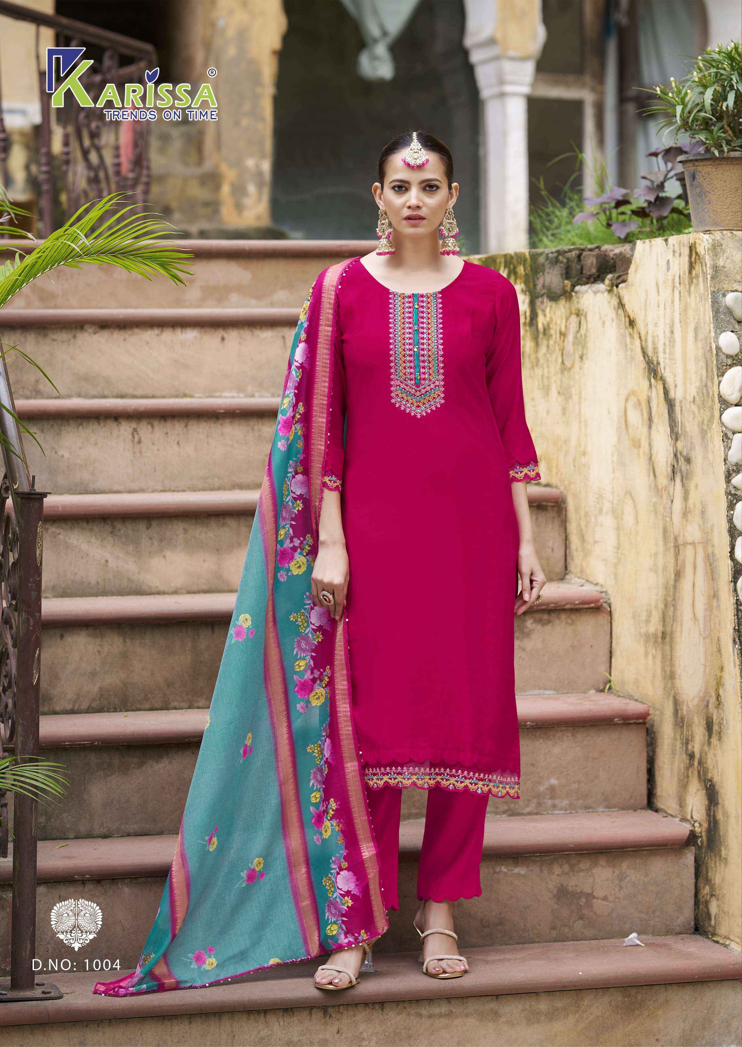 Karissa Swaraa Silk Readymade Suit (6 pcs Catalogue)
