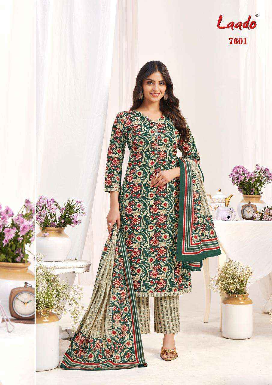 Laado Vol-76 Cotton Dress Material (10 Pc Catalog)