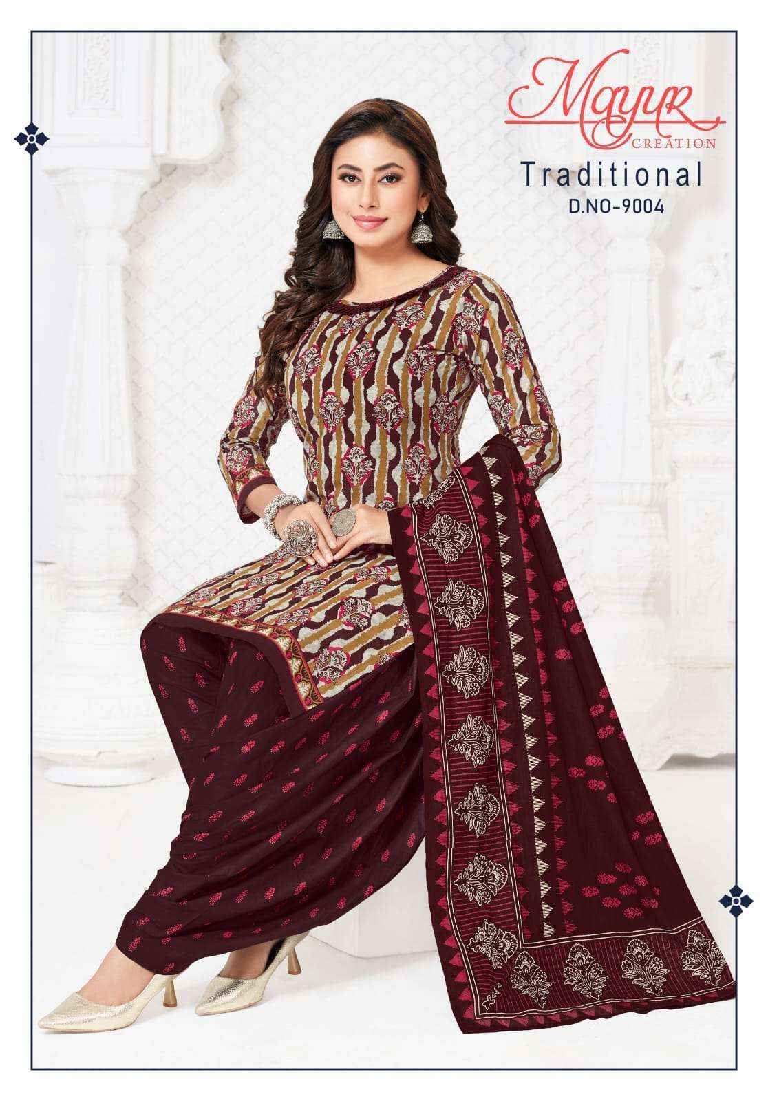 Mayur Creation Traditional Vol-9 Cotton Dress Material (10 pcs Catalogue)