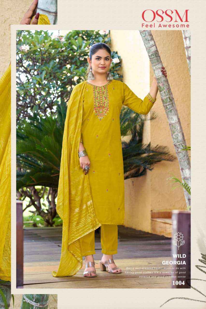Ossm Gungun Vol-2 Viscose Silk Readymade Suit (6 pcs Catalogue)