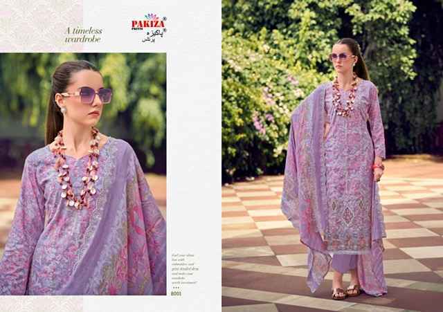 Pakiza Prints Humnawa Vol-8 Lawn Cotton Dress Material (10 pcs Catalogue)