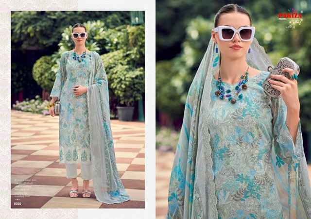 Pakiza Prints Humnawa Vol-8 Lawn Cotton Dress Material (10 pcs Catalogue)