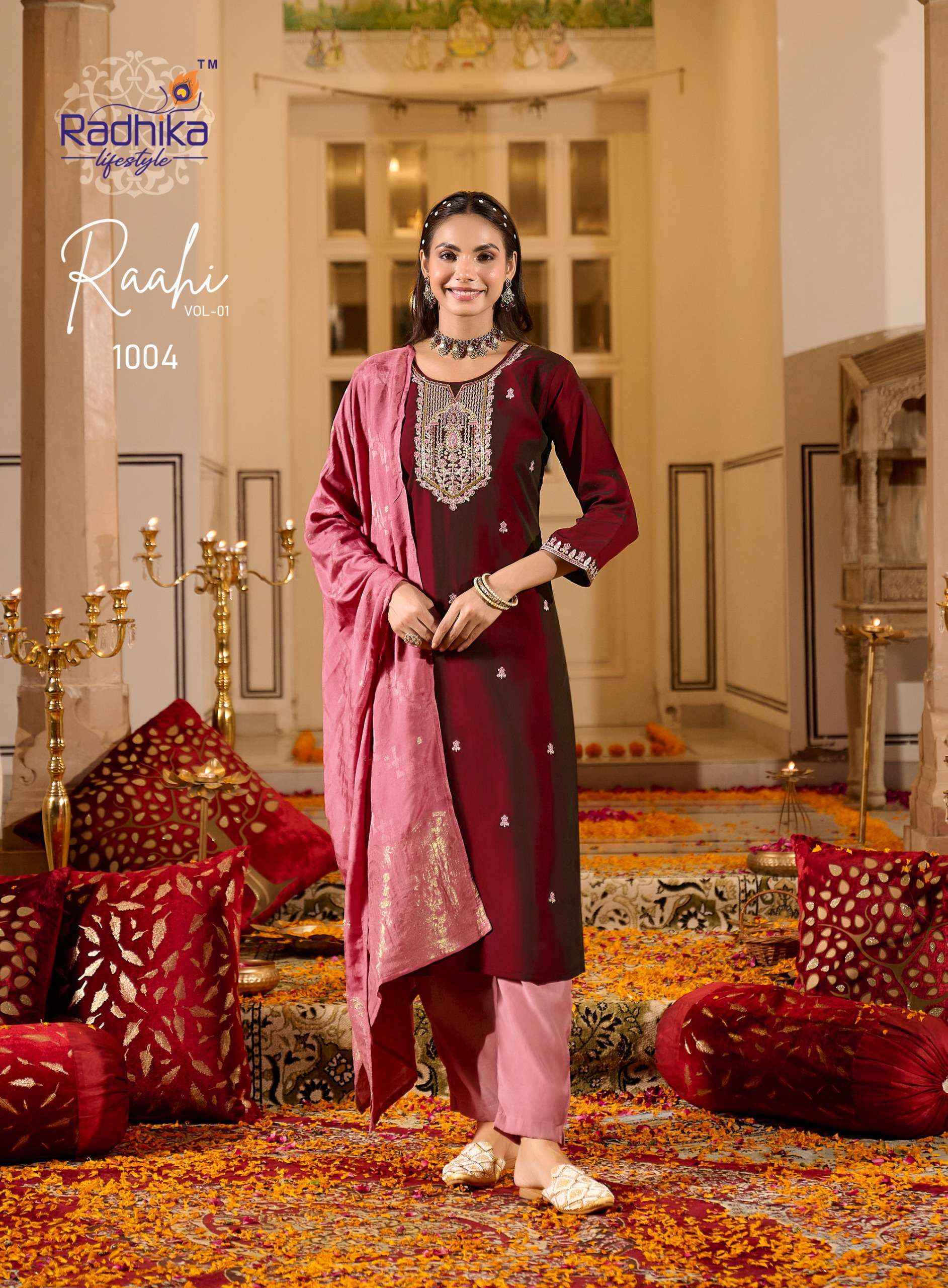 Radhika Lifestyle Rahi Vol-1 Silk Readymade Suit (6 pcs Catalogue)