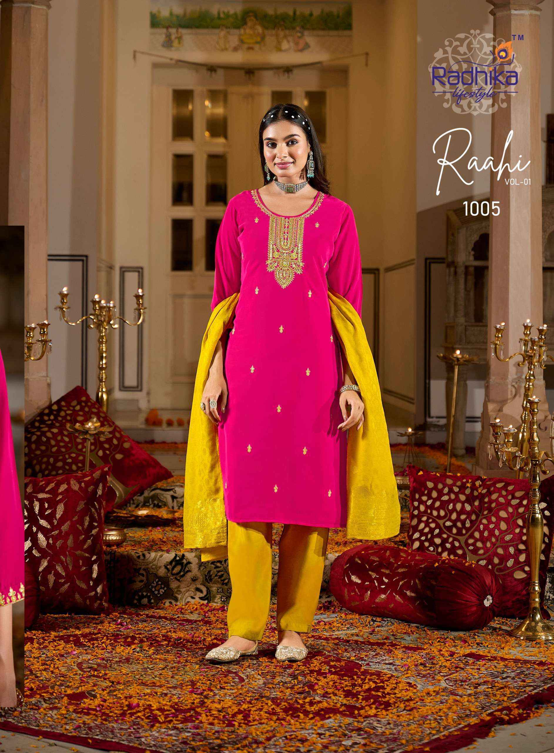 Radhika Lifestyle Rahi Vol-1 Silk Readymade Suit (6 pcs Catalogue)