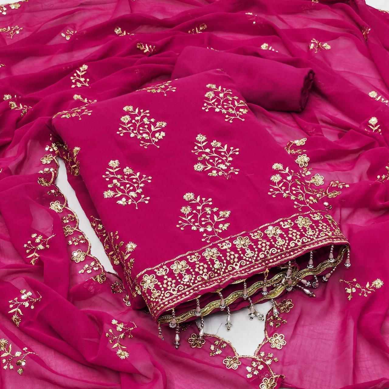 RN 104 Non Catalogue Georgette Dress Material (4 pcs Catalogue)