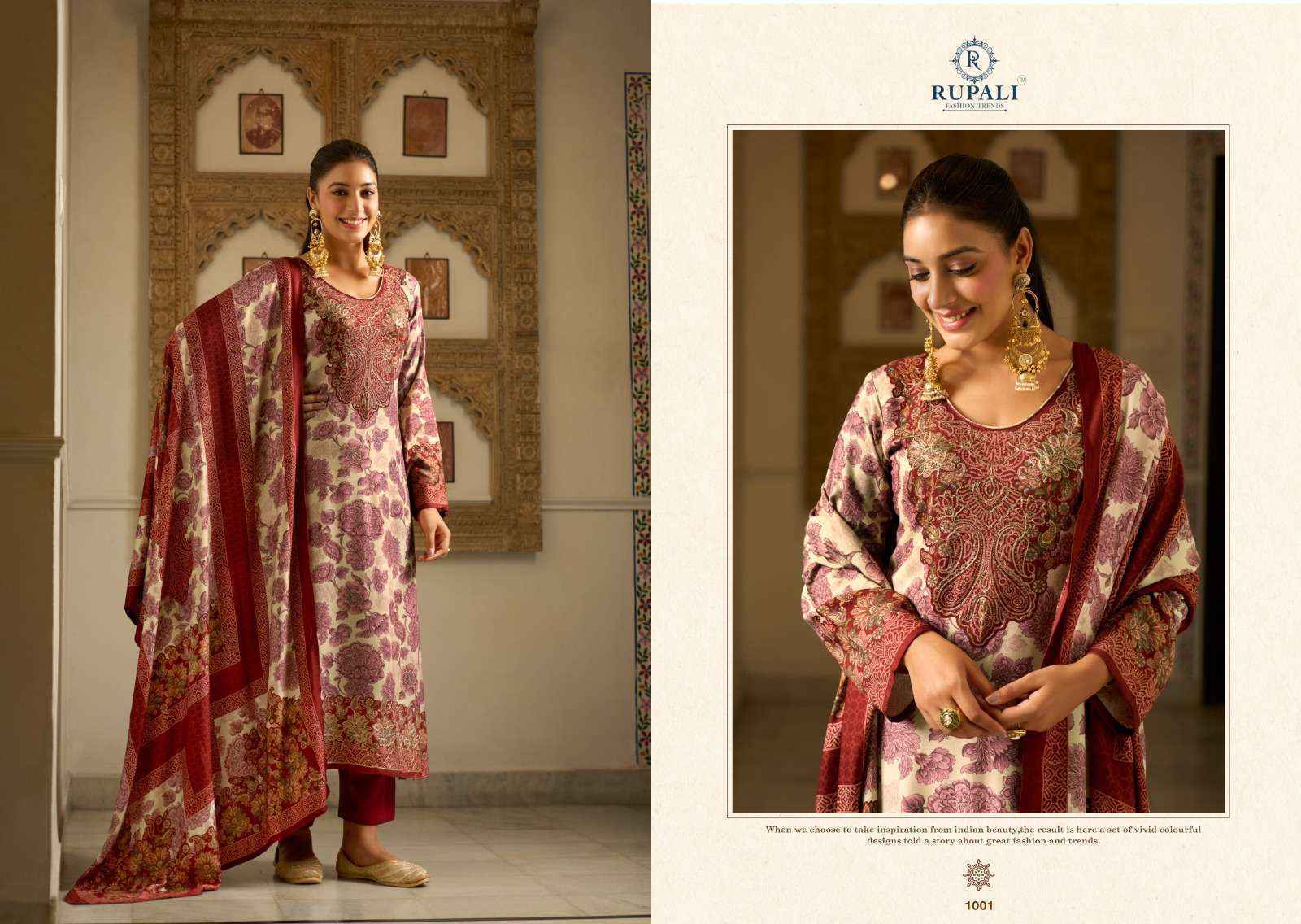 Rupali Gul E Libaas Pashmina Dress Material (6 pcs Catalogue)