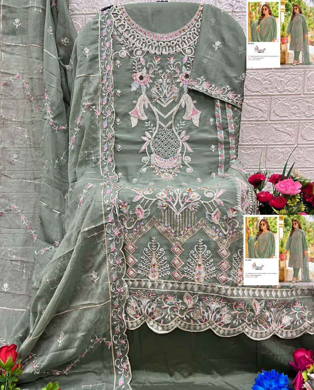 Shree Fabs Sf-5506 Chiffon Dress Material (4 pcs Catalogue)