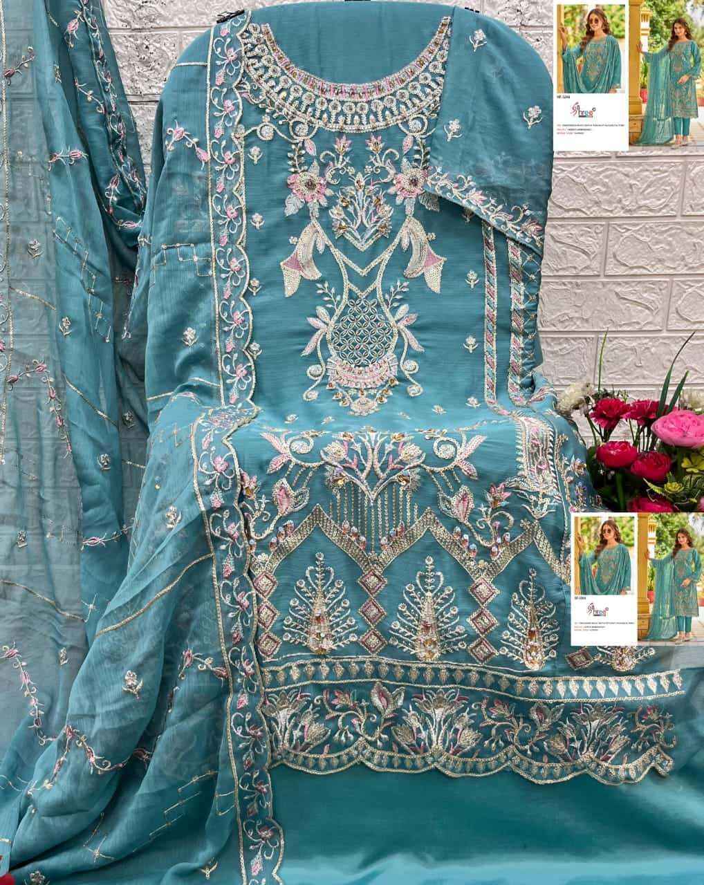 Shree Fabs Sf-5506 Chiffon Dress Material (4 pcs Catalogue)