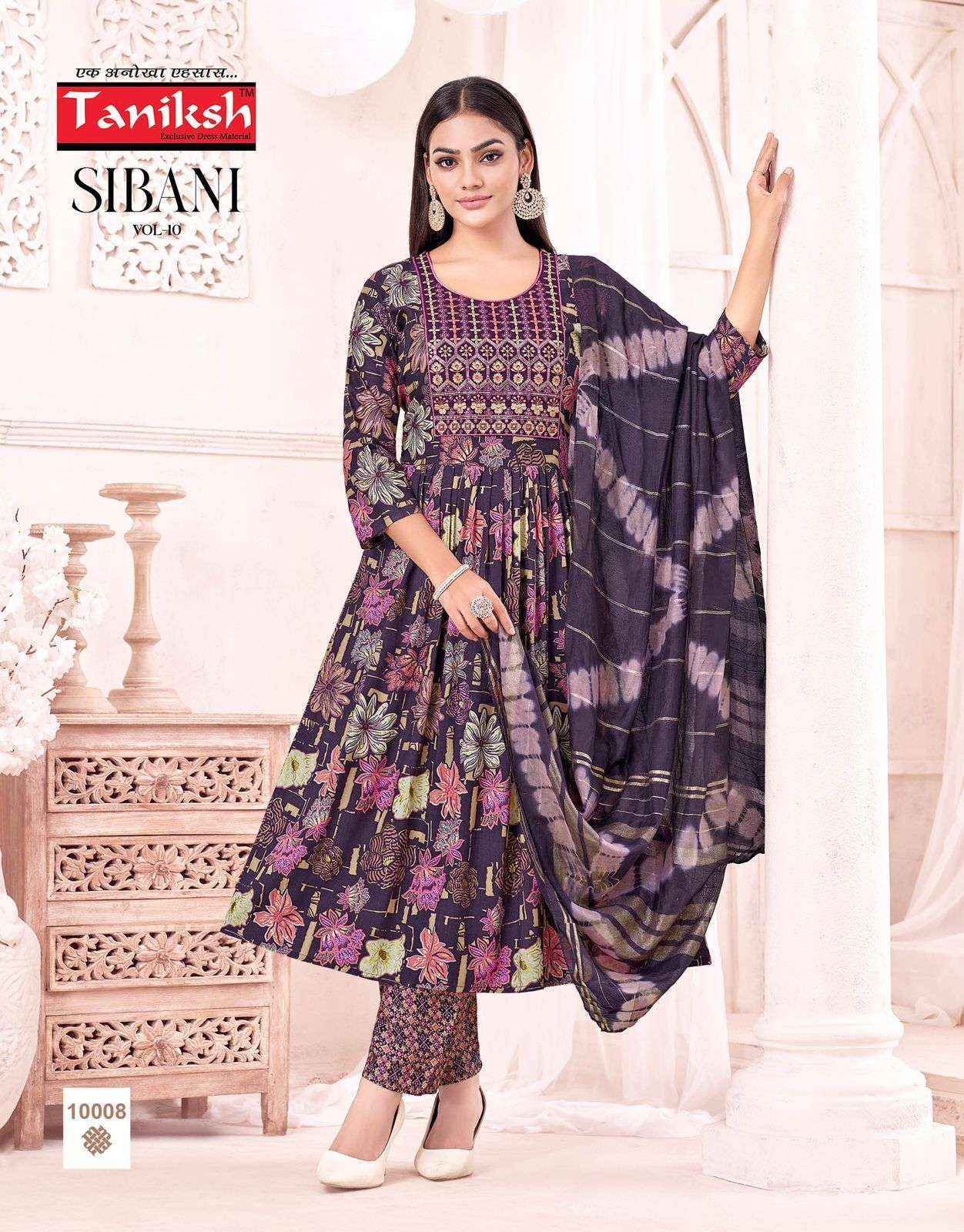 Taniksh Sibani Vol-10 Rayon Readymade Suit (8 pcs Catalogue)