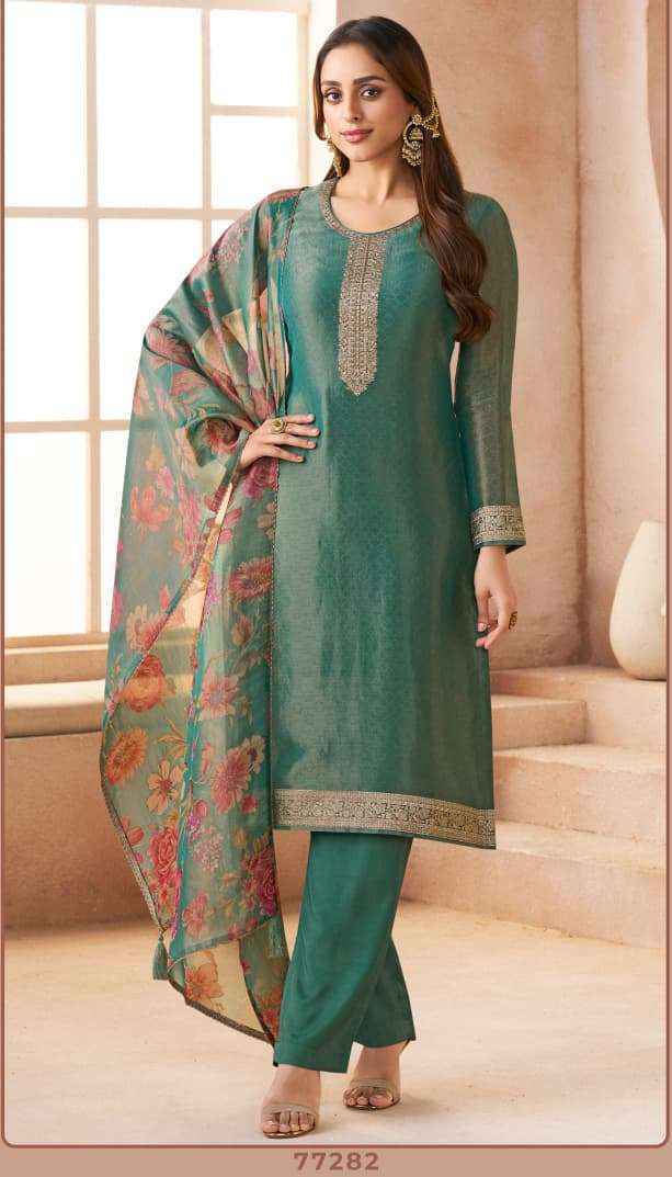 kanchipuram silk dress material online Vinay Fashion Kuleesh Kanchi Vol-2 Kanchipuram Silk Dress Material  Wholesale Online Mumbai Surat
