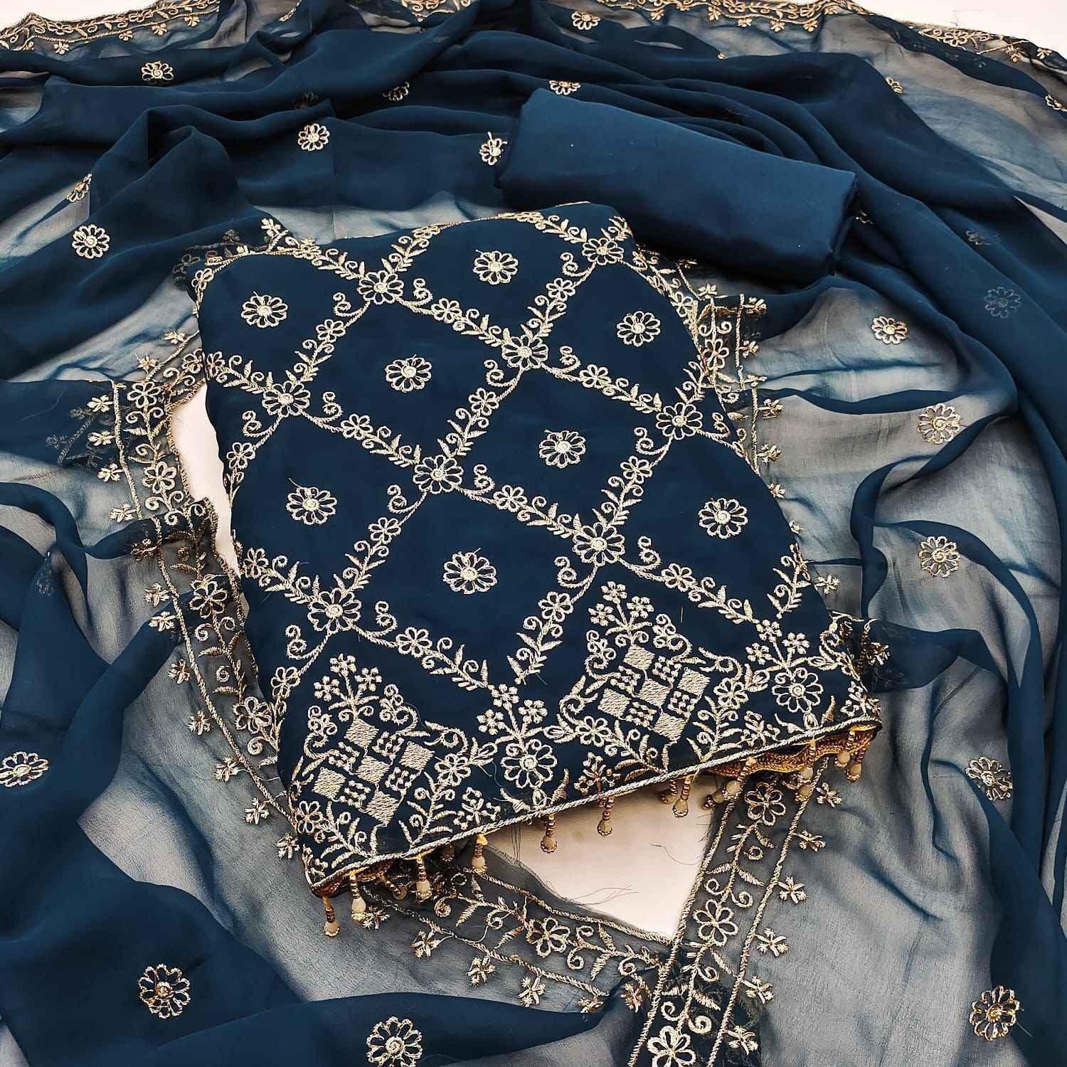 WMM Georgette Vol-1 Non Catalogue Dress Material (7 pcs Catalogue)