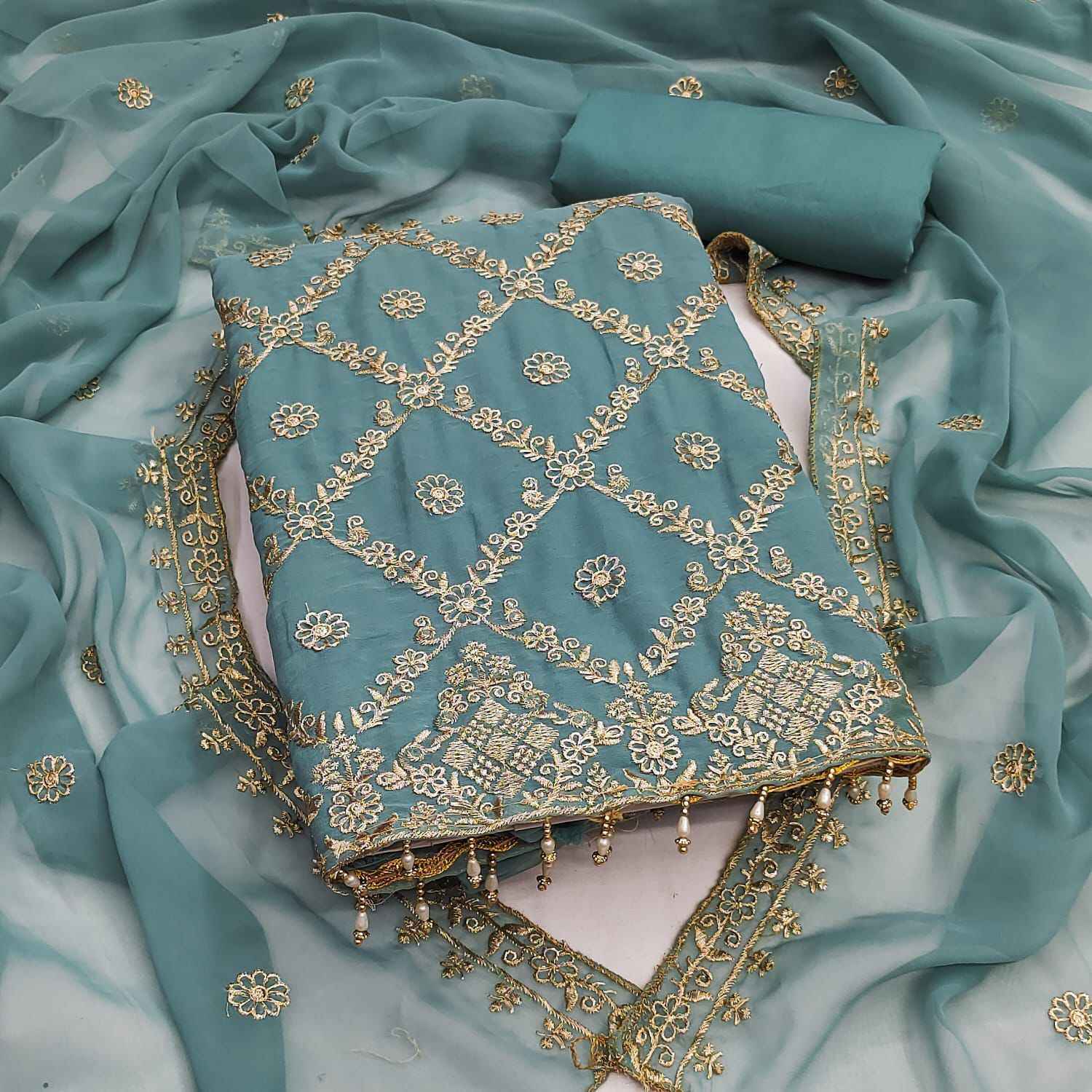 WMM Georgette Vol-1 Non Catalogue Dress Material (7 pcs Catalogue)