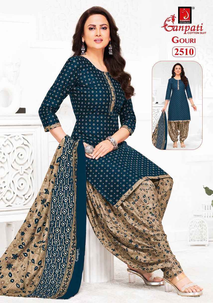 Ganpati Gouri Vol-11 Heavy Cotton Dress Material (15 pcs Catalogue)