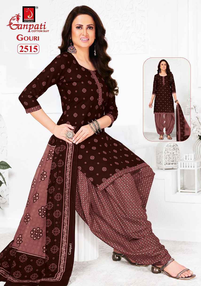 Ganpati Gouri Vol-11 Heavy Cotton Dress Material (15 pcs Catalogue)