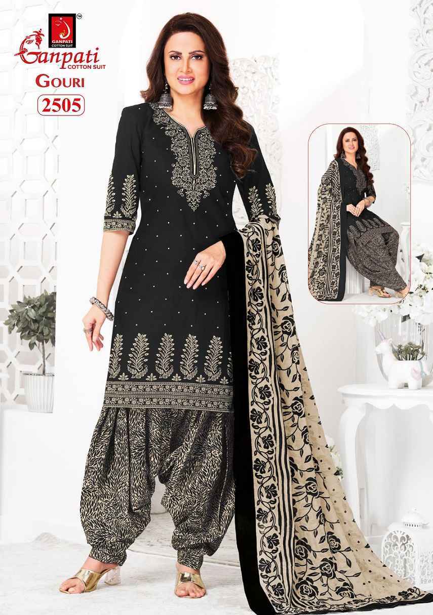 Ganpati Gouri Vol-11 Heavy Cotton Dress Material (15 pcs Catalogue)