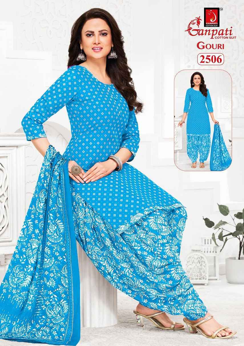 Ganpati Gouri Vol-11 Heavy Cotton Dress Material (15 pcs Catalogue)