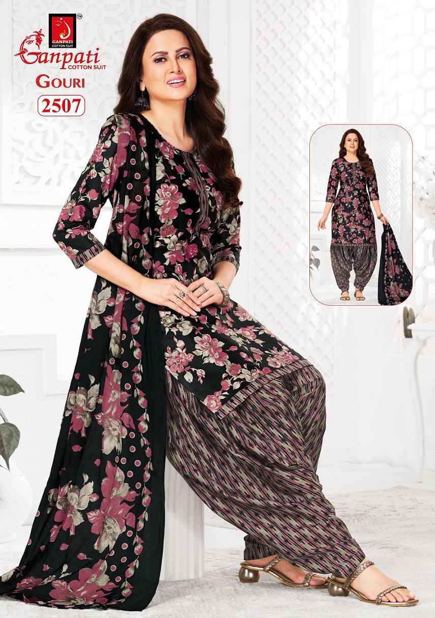 Ganpati Gouri Vol-11 Heavy Cotton Dress Material (15 pcs Catalogue)