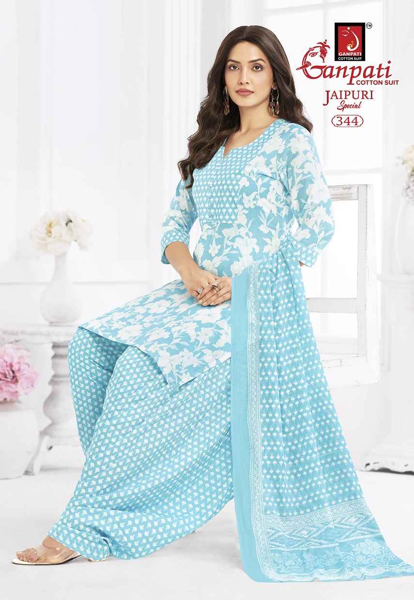 Ganpati Jaipuri Special Patiyala Vol-17 Cotton Dress Material (15 pcs Catalogue)