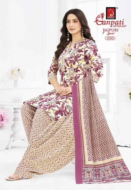 Ganpati Jaipuri Special Patiyala Vol-17 Cotton Dress Material (15 pcs Catalogue)