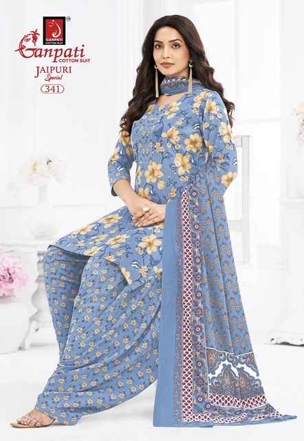 Ganpati Jaipuri Special Patiyala Vol-17 Cotton Dress Material (15 pcs Catalogue)