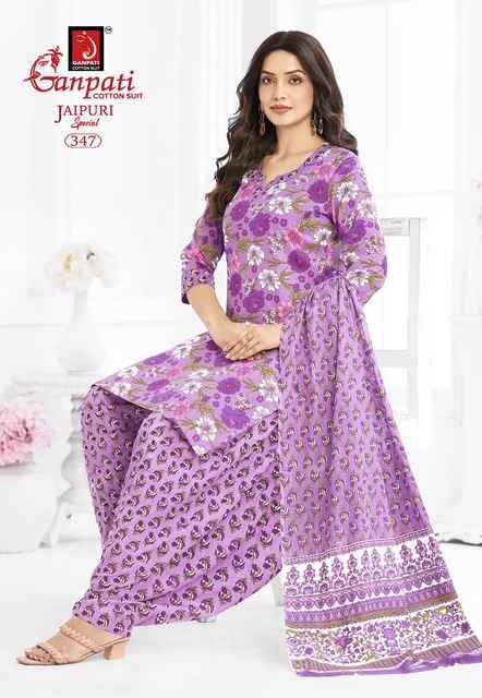 Ganpati Jaipuri Special Patiyala Vol-17 Cotton Dress Material (15 pcs Catalogue)