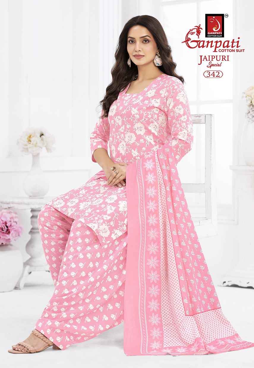 Ganpati Jaipuri Special Patiyala Vol-17 Cotton Dress Material (15 pcs Catalogue)