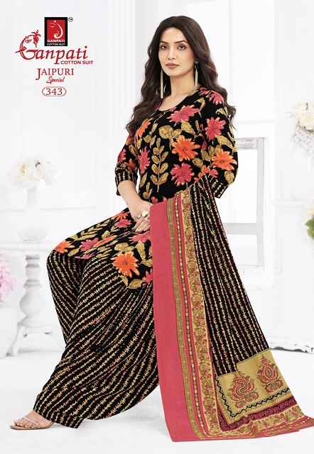 Ganpati Jaipuri Special Patiyala Vol-17 Cotton Dress Material (15 pcs Catalogue)