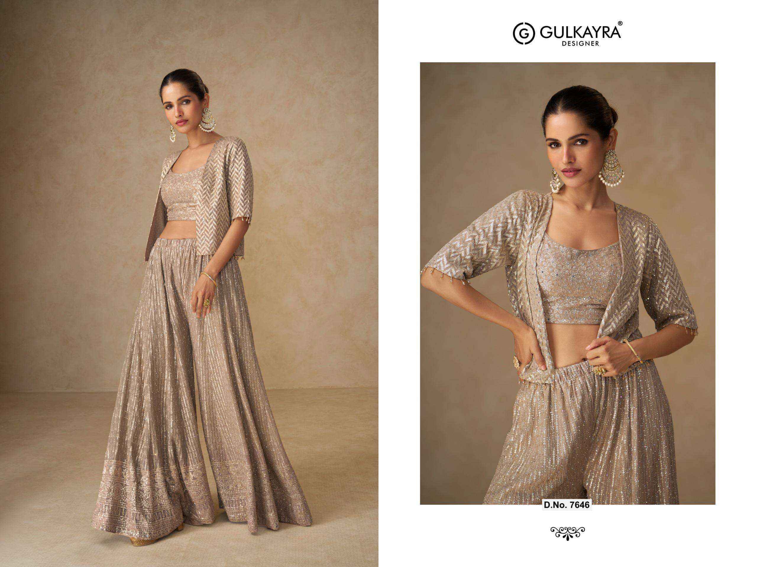 Gulkayra Designer Liyara Readymade Georgette Dress (3 Pcs Catalouge)