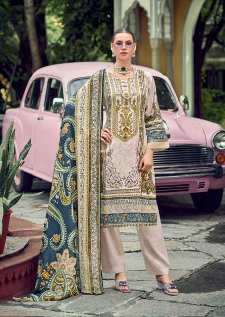 Ishaal Prints Gulmohar Combo Lawn Cotton Dress Material (10 Pc Catalouge)