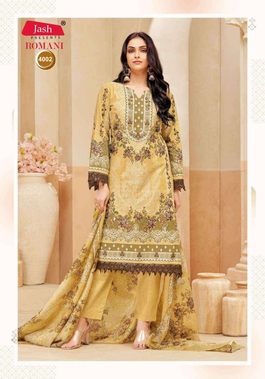 Jash Romani Vol-4 Cotton Dress Material (8 pcs Catalogue)