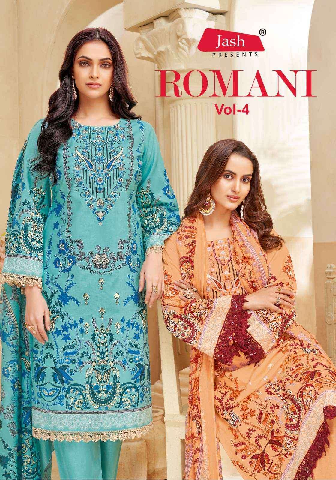 Jash Romani Vol-4 Cotton Dress Material (8 pcs Catalogue)