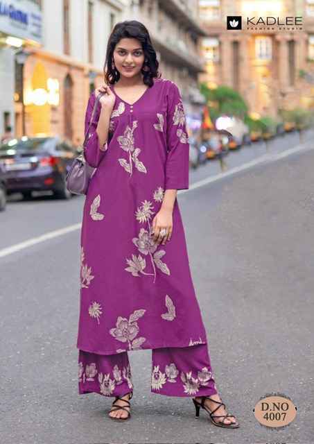 Kadlee Heer Vol-2 Rayon Co Ord Set (6 pcs Catalogue)