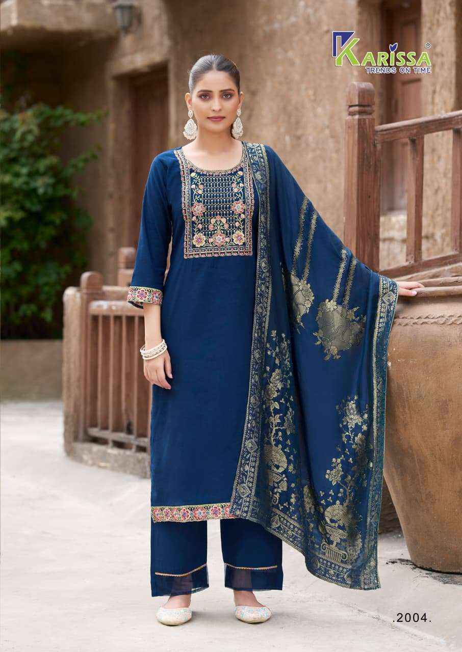 Karissa Riya Vol 2 Viscose Silk Kurti Combo 4 pcs Catalogue