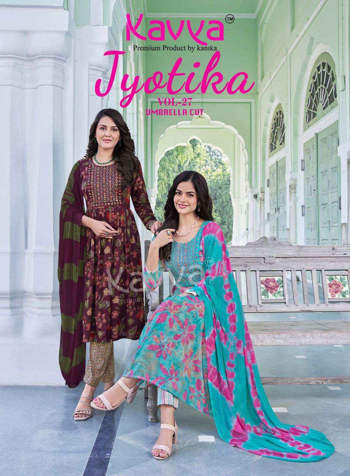 Kavya Jyotika Vol-27 Capsule Readymade Suit (10 pcs Catalogue)