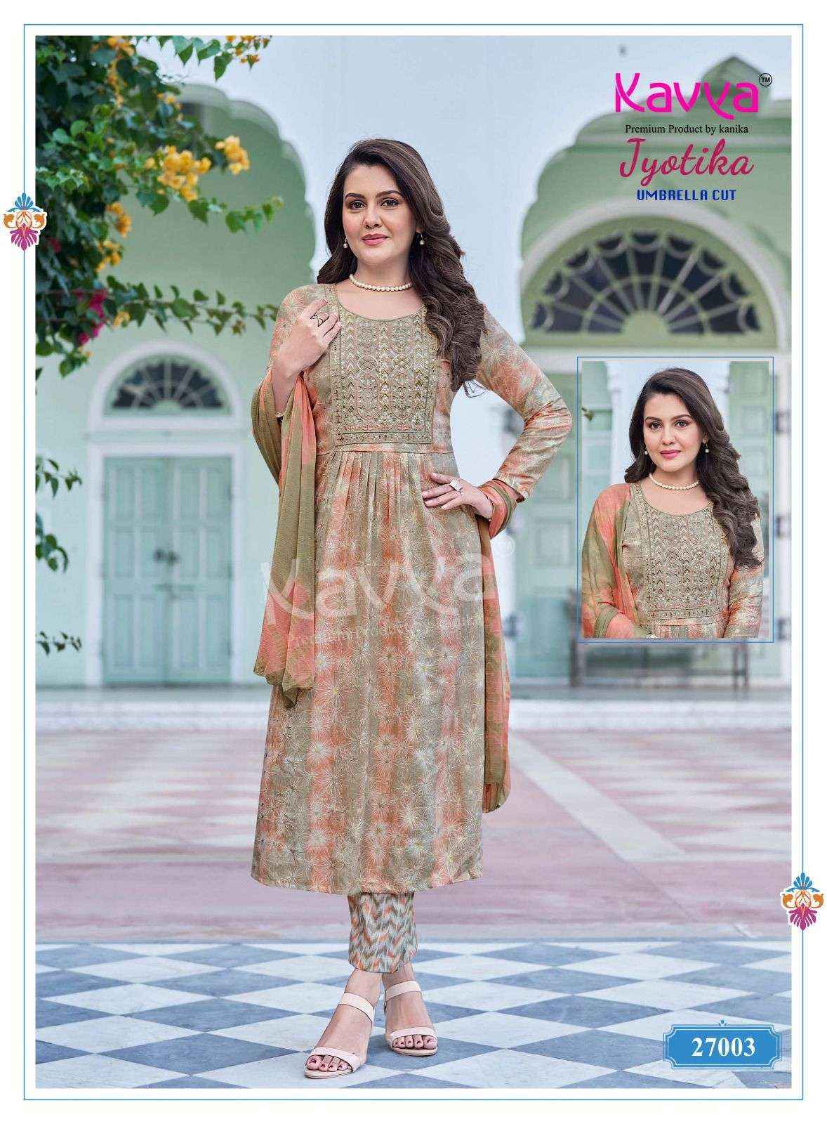 Kavya Jyotika Vol-27 Capsule Readymade Suit (10 pcs Catalogue)