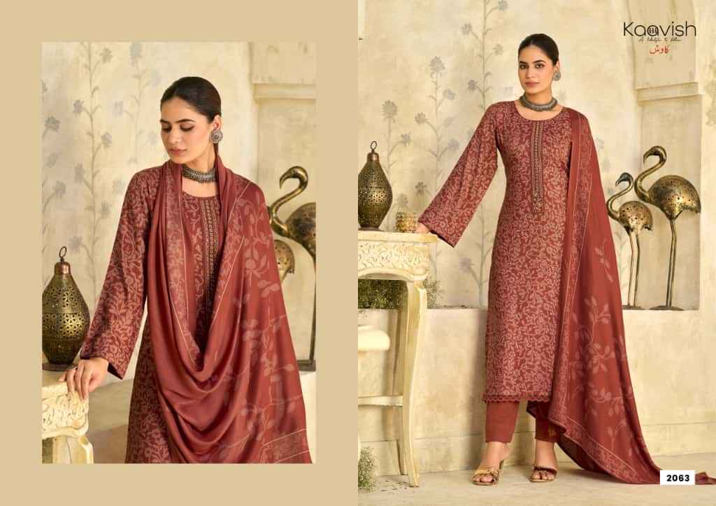 Kilory Trendz Winter Route Viscose Pashmina Dress Material (6 pcs Catalogue)